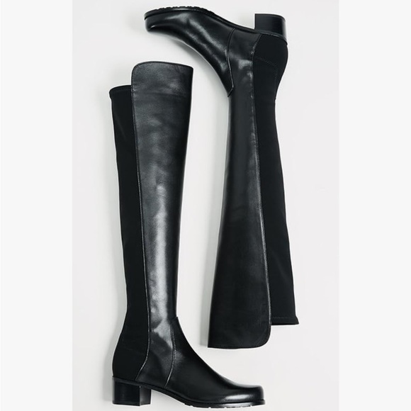 Stuart Weitzman 50/50 Leather Over the knee boots - Picture 2 of 11